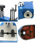 Rugged As Nails Heavy Duty Manual Arbor Press with steel base, adjustable height, and rotatable head for precision work.