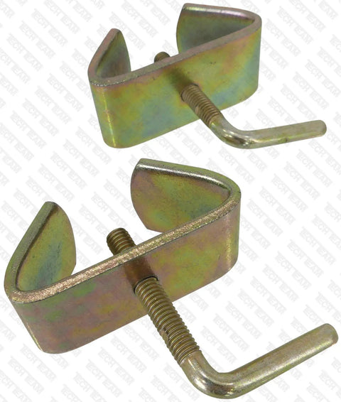 One And A Half Inch Bed Rail Clamp Set Beefed Up Steel For Metal Bed Frames Two Piece Replacement Kit Reduces Wobble And Squeaks