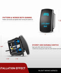 5 pin rocker switch for 32 Inch 180W LED Light Bar With Spot Flood Combo Off Road Lights For 12V Trucks And Jeeps