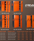 Heavy Duty CNC Tool Storage Cabinet With BT40 CAT40 Tool Holder Rack Vertical Drawer Organizer For Warehouses And Machining Centers Durable SPCC Steel Construction Waterproof And Scratch Resistant 210 Cap, orange cabinet shown open