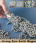 Monster Strength Neodymium Magnet Bar Cylinder 1 Inch By 8 Inch Heavy Duty Rare Earth N45 Rod attracting metal balls