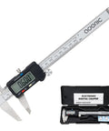 Digital Caliper With Stainless Steel Body And Large LCD Screen For 0 To 6 Inches And Millimeter Conversion Pro Grade Accuracy
