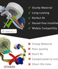 Comparison of Evaporator Fan Motor Replacement For GE Hotpoint Refrigerators WR60X10307 vs. others highlighting quality and fit