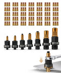 Premium Carbon Steel Rivet Nut Tool Set With Mandrel And M3 Through M12 Nuts For Heavy Duty Industrial DIY Projects Featuring Dual Bearings For Less Friction And Tough Lasting Performance, mandrels and nuts