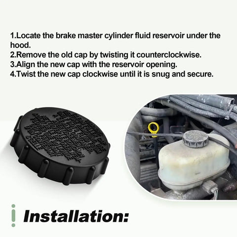 Brake Master Cylinder Cap And Fluid Reservoir Direct Fit Replacement For Ford E Series And F Series Vans And Trucks 1997 2017 Expedition Windstar Navigator Lincoln Mark LT F150 F250 F350 F450 F550 F88Z-2162-AA installation guide