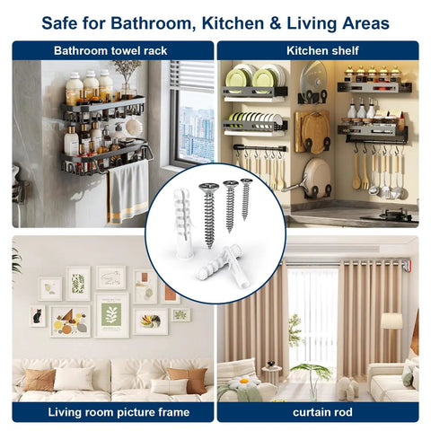 Heavy Duty 264 Piece Drywall Screws And Anchors Kit For Walls And Picture Hanging Stainless Steel Screws with anchors