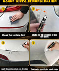Steps to use Car Paint Touch Up Pen For Scratch Repair In Champagne Gold, Easy To Use Auto Scratches Remover, Quick Fix