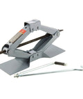 Heavy Duty Scissor Jack 3000 Lb Capacity With Extra Wide Base For Stability Lifts From 3.75 To 15.13 Inches Gray Finish Ideal For Car And Light Truck Tire Changes