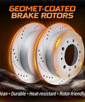 Geomet Coated Disc Rotors Front And Rear With Ceramic Brake Pads Brake Kit For 2007 2021 Toyota Tundra 2008 2022 Sequoia
