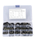 Heavy Duty 110 Piece Metal Bonded Oil Seal Washers Kit With High Temp Rubber O Rings, Self Centering Lip, And Storage Box, 8 Size Set