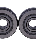 Top Shelf Agricultural Bearing Kit 10 Pack Round Bore 0.628 Inch showing two metal bearings with a smooth finish and a central hole.