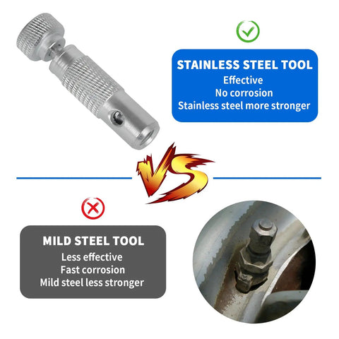 Aircraft Tire Valve Stem Removal Tool With Pro Grade Safe Core For Standard Bore Valves Delivers Fast Safe Air Release For Heavy Aircraft