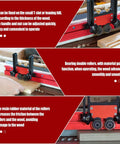 Updated Bearing Roller Featherboards For Table Saw And Router, Versatile Thin Rip Jig And Table Saw Guide installed on table saw