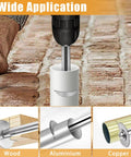 Beefy Cutting Wheel for Drill and Rotary Tool - 6 Steel Saw Blades cutting plastic pipe, wood, and soft metal applications.