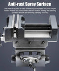 Heavy Duty Cross Slide Vise For Drill Press And CNC Milling Features A Hardcore Cast Iron Frame With Killer Grip and anti-rust spray surface.