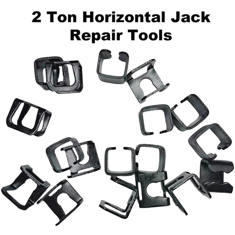 2 Ton Hydraulic Floor Jack Spare Parts Set With Hoop Claw Clamp Clips Universal Replacement For Hydraulic Floor Jacks 9mm And 11mm Clip Sizes Jack Repair Kit For Cylinder Piston Accessories 6 Pack DIY Ready