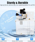Heavy Duty Mist Coolant Lubrication Spray Kit For Precision Metalwork Machining With Slick Micro Spraying And Beast Mode Heat Control To Crush Tool Wear And Supercharge Cutting Speed, featuring transparent tank and pressure gauge.