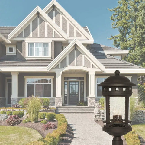 Oil Rubbed Bronze Outdoor Wall Lantern With Amber Glass Shade 1 Light Wet Rated Cast Aluminum Construction Weatherproof Seal