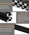 1010 Aluminum Extrusion T Slot 600mm Black 4 Pack European Standard 10x10 Aluminum Profile details strong durable rustproof design