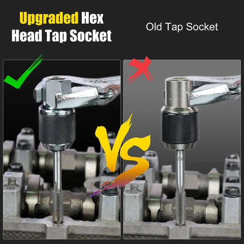 Comparison of Three Eighths Inch Drive Tap Socket Set With Adjustable Jaws For Tight Spots and old socket