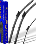 Volkswagen Tiguan Windshield Wiper Blades 3-Pack OEM Replacement Front Wipers 25, 22, 15 Inches Boxed Kit