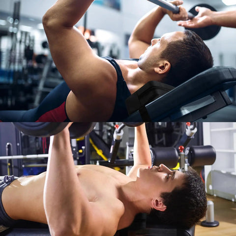 Back Pad For Bench Press And Chest Press Support Non Slip PVC Leather Foam Cushioned Pad used on weight bench for secure workout.