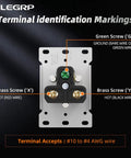 Flush Mount 30 Amp 250V NEMA 6-30R Power Receptacle for Welder or Generator 2 Pole 3 Wire Straight Blade Outlet Heavy Duty Industrial Grade Grounding UL Listed Galvanized Steel Mounting Strap terminal markings and wire terminals
