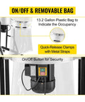 Heavy Duty Mobile Cyclone Dust Collector Made For Industrial Shop Floors Features Portable Base with 13.2 Gallon Removable Bag.