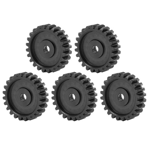 Five Pieces Steel Servo Spur Gear Set With 24 Tooth Internal Spline And 0.8 Module For Precision Drive Systems Built Tough Industrial Gears