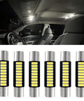 Six Pack Festoon LED Car Bulbs 28Mm And 29Mm 6614F Ultra Bright 9 SMD 4014 Chips for interior dome light
