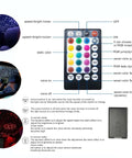 Lit Car Fiber Optic Lighting Kit Six Watt RGBW With Two Hundred Ninety Five Fibers, showing remote control and lighting effects
