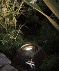 Top Notch MR11 GU4.0 BiPin LED Bulb 3W 12V AC DC Low Voltage Spotlight illuminating outdoor landscape in garden