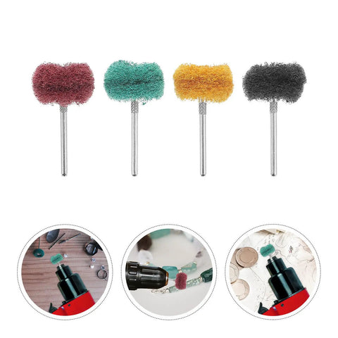 40 Piece Abrasive Buffing Wheel Set For Drill With Fiber And Alloy High Efficiency Polishing Wheels For Metal And Plastic Removes Stains And Defects