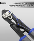 8.8 Inch Heavy Duty Beefed Up Pro Grade Crimping Pliers Kit With 140 Double Barrel Sleeves In 4 Sizes for Anglers