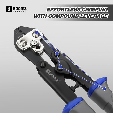 8.8 Inch Heavy Duty Beefed Up Pro Grade Crimping Pliers Kit With 140 Double Barrel Sleeves In 4 Sizes for Anglers