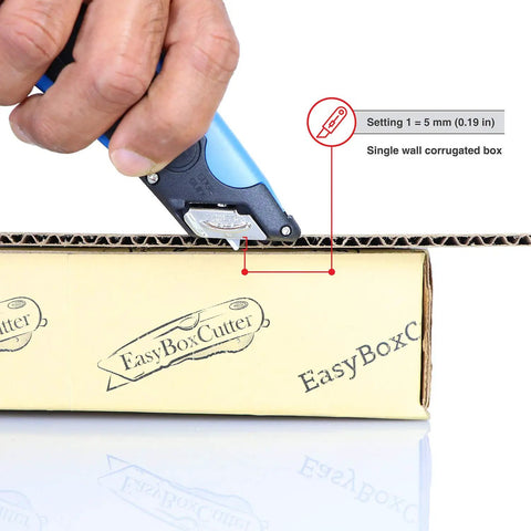 Heavy Duty Box Cutter With Three Adjustable Blade Depths And Precision Edge Guide Slick Utility Knife Featuring Integrated Holster And Kick Ass Grip For Daily Retail Jobs Cut Tape Faster With Zero Nonsense Reliability