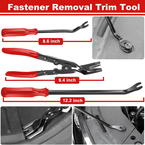 17 Piece Pick And Hook Set With Trim Removal Tool, Clip Pliers, Fastener Remover, Scraper And Magnetic Telescoping Tool Kit For Automotive Repair, Upholstery And Electronics Maintenance, The Must Have Handy Set