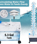 14 Layer Vertical Hydroponic Garden System Kit With 70 Slots And A 20L Water Tank And Pump for Indoor Outdoor home balcony