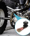Heavy Duty Motorcycle Chain Tensioner Kit With Anti-Slip Guide Roller For Off-Road Bikes Easy Install Iron Plastic Build Keeps Your Ride Tight And Smooth For Serious Trail Days. chain guide on off-road bike rear suspension
