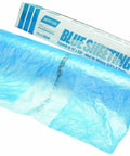 Blue 16 Ft By 350 Ft Paint Ready Tri Layer Plastic Sheeting Corona Treated For Easy Paint Adherence Solvent And Bleed Through Resistant 0.4 Mil Tear Resistant With Repositionable Cling roll in box