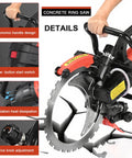 Get Ready To Smash Through Concrete With This Badass 16 Inch Electric Ring Saw showing ergonomic handle and blade details.
