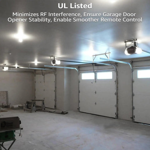 Lit Up Your Garage With This 1700LM Universal Garage Door Opener LED Bulb Pack Of 2, illuminating garage interior