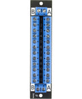 2x12 Terminal Block Distribution Module Breakout Board For AC And DC Power, 15 Amp Screw Terminal, 5.0mm Pitch, Accepts 26 AWG To 12 AWG Wire, Black, Dual Pack, Expandable For DIY Electronics Projects, blue terminal strip with 12 screw connectors