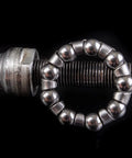 Four Pack One Quarter Inch Ball Bearings For Bicycle Crank Bearings Nine Balls Silver Bottom Bracket Bearings closeup