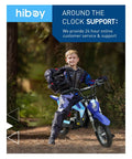 Child on Kids Electric Dirt Bike 36V 300W Ride On With Quiet Hydraulic Suspension Long Range Up To 13.7 Miles 3 Speed Modes in forest