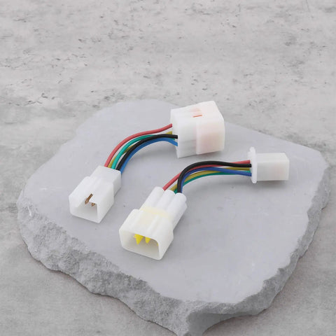 IP67 Waterproof 6Pin 5Wire Hall Sensor Adapter Cable For Electric Motorcycles Type A And Type B 2 Pack, Stable Hall Effect Connection, Easy Install, Ride Ready Durability For All Weather Rides
