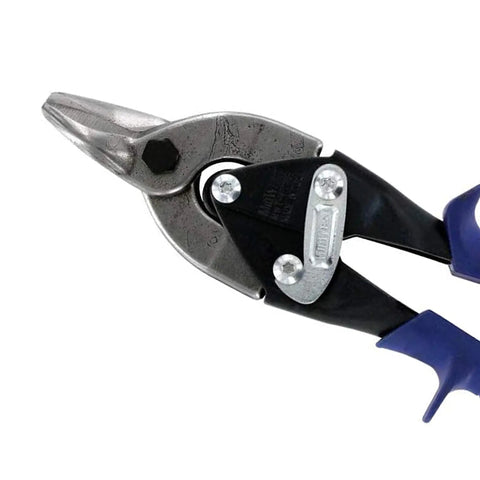 Straight Cut Aviation Tin Snips Tinner Shears Made In The USA With Glidetech Forged Blades For Extra Thick Materials And Clean Trim Cuts Left Or Right Curves Durable And Easy To Use