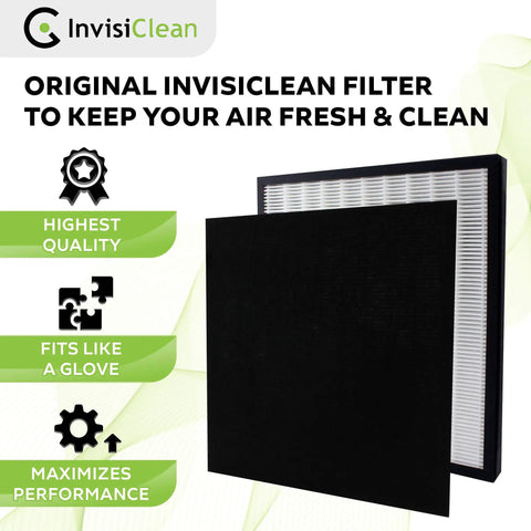 True HEPA Replacement Filter With Activated Carbon Prefilter For Aura IC-5018 And Sensa IC-5120 Air Purifiers package.