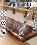 10 Pack 2 Inch Quick Links Three Sixteenth Inch 304 Stainless Steel D Shape Connectors securing swing chain