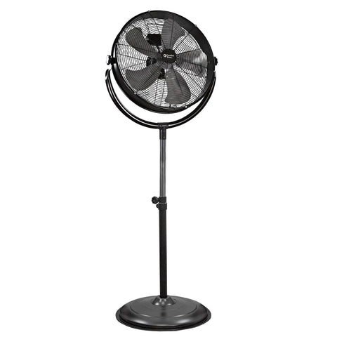 20 Inch High Velocity Industrial Pedestal Fan With All Metal Construction Aluminum Blades on adjustable slim profile stand